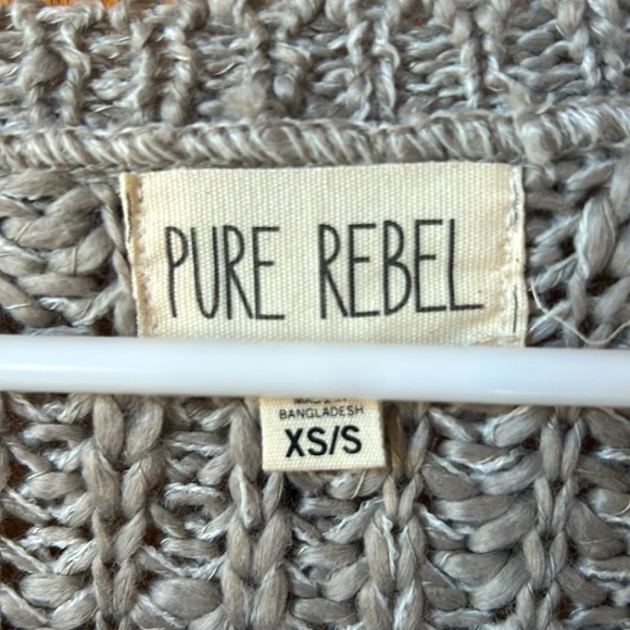 Pac Sun by Pure Rebel oversized sweater. Women’s XS/ SM. Slit sides. - Picture 2 of 4